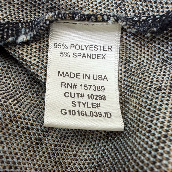 Altar'd State Blue Gold Black Plaid Stretchy Elastic Waist Mini Skirt Sz M - Picture 9 of 13